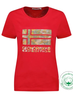 Geographical Norway Koszulka "Jwild" w kolorze czerwonym rozmiar: L