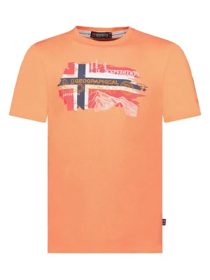 Geographical Norway Koszulka "Jysuis" w kolorze pomarańczowym rozmiar: M