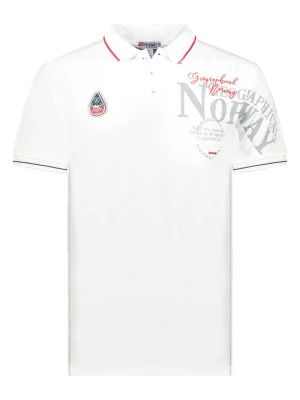 Geographical Norway Koszulka polo "Adventure" w kolorze białym rozmiar: XXL