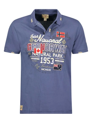 Geographical Norway Koszulka polo "Kaldo" w kolorze niebieskim rozmiar: 140