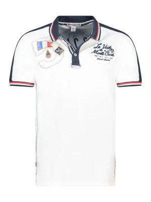 Geographical Norway Koszulka polo "Kalvin" w kolorze białym rozmiar: L
