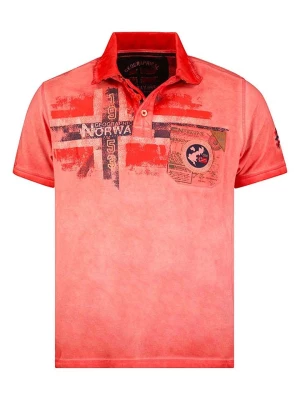 Geographical Norway Koszulka polo "Kamo" w kolorze czerwonym rozmiar: 140