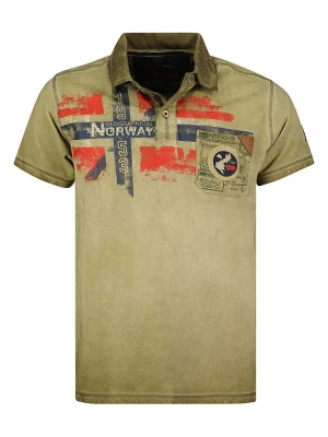 Geographical Norway Koszulka polo "Kamo" w kolorze khaki rozmiar: 152