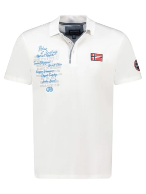 Geographical Norway Koszulka polo "Kancre" w kolorze białym rozmiar: XXL