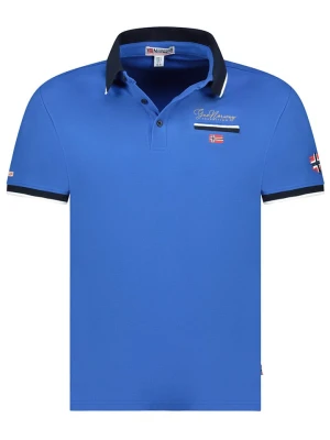 Geographical Norway Koszulka polo "Kara" w kolorze niebieskim rozmiar: M