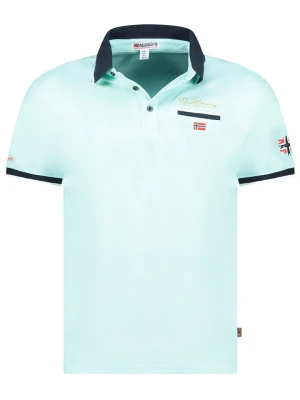 Geographical Norway Koszulka polo "Kara" w kolorze turkusowym rozmiar: 3XL