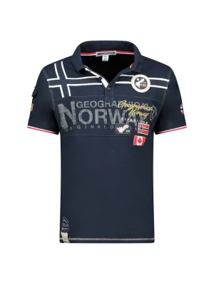Geographical Norway Koszulka polo "Karadock" w kolorze granatowym rozmiar: 176