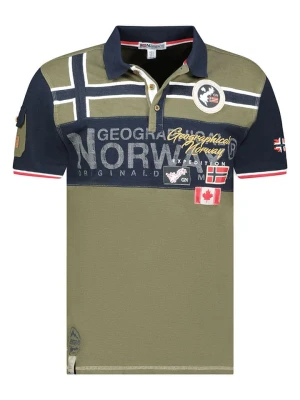 Geographical Norway Koszulka polo "Karadock" w kolorze khaki rozmiar: S