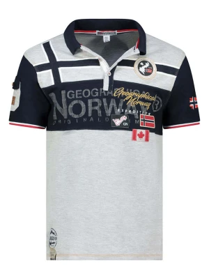 Geographical Norway Koszulka polo "Karadock" w kolorze szarym rozmiar: M