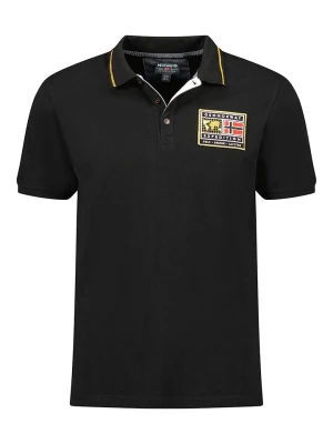 Geographical Norway Koszulka polo "Karite" w kolorze czarnym rozmiar: S
