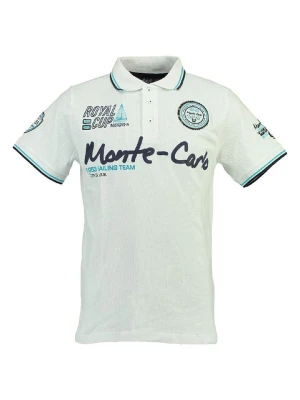 Geographical Norway Koszulka polo "Karo" w kolorze białym rozmiar: 128