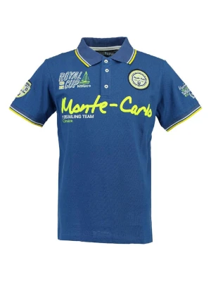 Geographical Norway Koszulka polo "Karo" w kolorze niebieskim rozmiar: 140