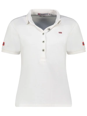 Geographical Norway Koszulka polo "Kars" w kolorze białym rozmiar: L