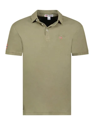 Geographical Norway Koszulka polo "Kars" w kolorze khaki rozmiar: M