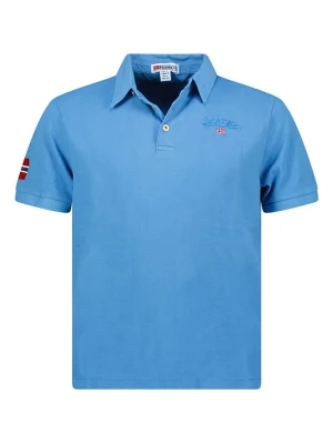 Geographical Norway Koszulka polo "Kars" w kolorze niebieskim rozmiar: XXL