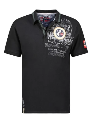 Geographical Norway Koszulka polo "Karuen" w kolorze czarnym rozmiar: S
