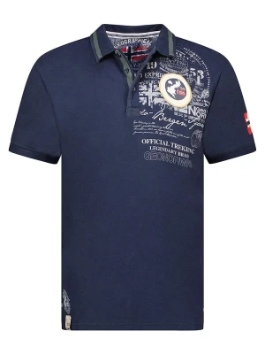 Geographical Norway Koszulka polo "Karuen" w kolorze granatowym rozmiar: M