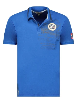 Geographical Norway Koszulka polo "Karuen" w kolorze niebieskim rozmiar: M