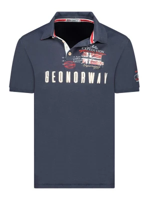 Geographical Norway Koszulka polo "Kason" w kolorze granatowym rozmiar: S