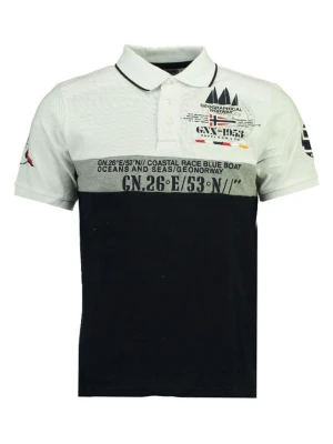 Geographical Norway Koszulka polo "Kassovitz" w kolorze czarno-białym rozmiar: 128