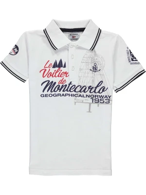 Geographical Norway Koszulka polo "Katche" w kolorze białym rozmiar: 128