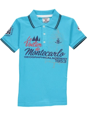 Geographical Norway Koszulka polo "Katche" w kolorze niebieskim rozmiar: 176