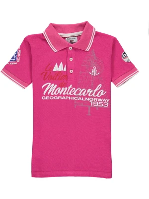 Geographical Norway Koszulka polo "Katche" w kolorze różowym rozmiar: 140