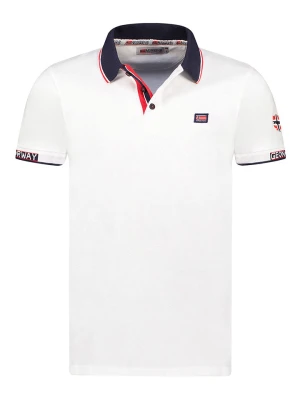 Geographical Norway Koszulka polo "Kauge" w kolorze białym rozmiar: S