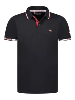Geographical Norway Koszulka polo "Kauge" w kolorze czarnym rozmiar: S