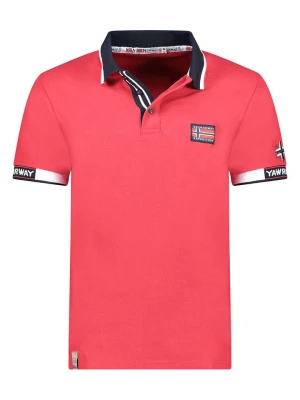 Geographical Norway Koszulka polo "Kauge" w kolorze czerwonym rozmiar: S