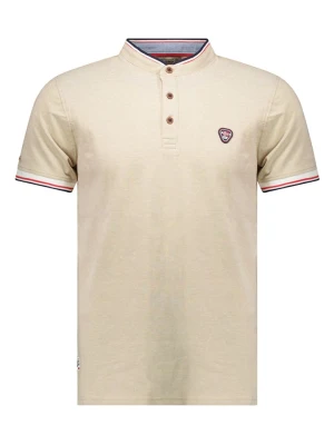 Geographical Norway Koszulka polo "Kazioblend" w kolorze beżowym rozmiar: XXL