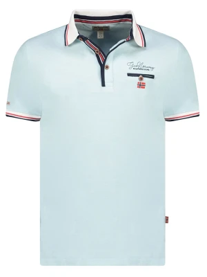 Geographical Norway Koszulka polo "Kblended" w kolorze błękitnym rozmiar: S