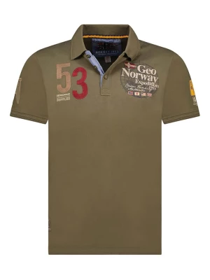 Geographical Norway Koszulka polo "Kelan" w kolorze khaki rozmiar: S