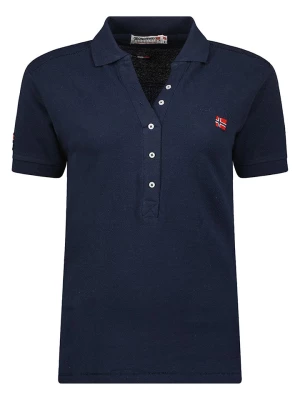 Geographical Norway Koszulka polo "Kelly" w kolorze granatowym rozmiar: L