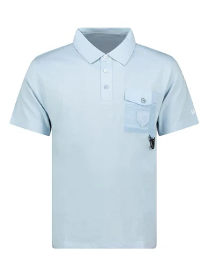 Geographical Norway Koszulka polo "Kelmon" w kolorze błękitnym rozmiar: M