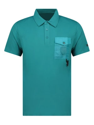 Geographical Norway Koszulka polo "Kelmon" w kolorze morskim rozmiar: M