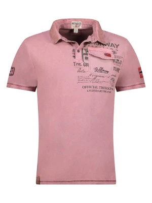 Geographical Norway Koszulka polo "Keony" w kolorze lawendowym rozmiar: S