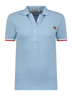 Geographical Norway Koszulka polo "Kerig" w kolorze błękitnym rozmiar: XL