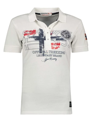 Geographical Norway Koszulka polo "Kerry" w kolorze białym rozmiar: L