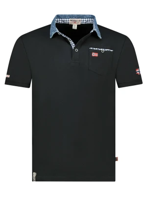 Geographical Norway Koszulka polo "Kerwin" w kolorze czarnym rozmiar: M