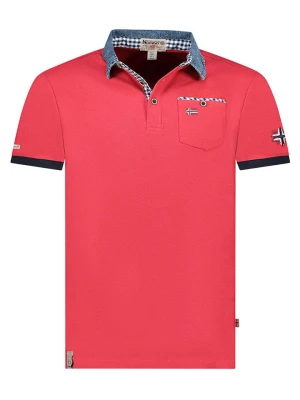 Geographical Norway Koszulka polo "Kerwin" w kolorze czerwonym rozmiar: L