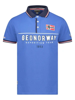 Geographical Norway Koszulka polo "Ketora" w kolorze niebieskim rozmiar: 140