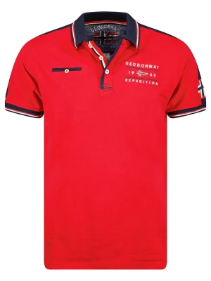 Geographical Norway Koszulka polo "Kezolo" w kolorze czerwono-granatowym rozmiar: 128
