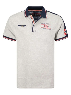 Geographical Norway Koszulka polo "Kezolo" w kolorze jasnoszaro-granatowym rozmiar: 128