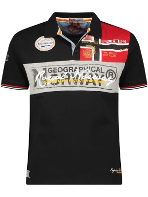 Geographical Norway Koszulka polo "Kidney" w kolorze czarnym rozmiar: L