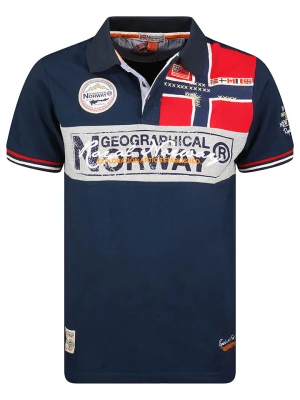 Geographical Norway Koszulka polo "Kidney" w kolorze granatowym rozmiar: L