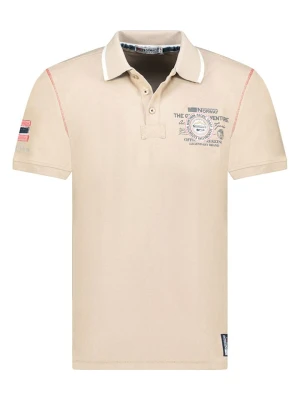 Geographical Norway Koszulka polo "Kilsvik" w kolorze beżowym rozmiar: M