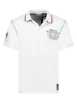 Geographical Norway Koszulka polo "Kilsvik" w kolorze białym rozmiar: XXL