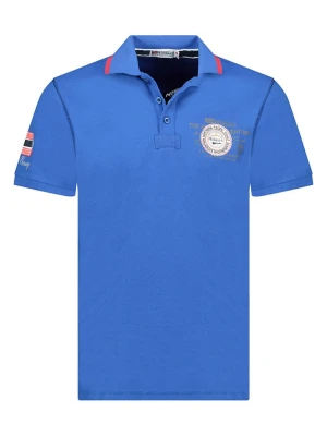 Geographical Norway Koszulka polo "Kilsvik" w kolorze niebieskim rozmiar: M