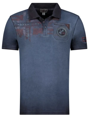 Geographical Norway Koszulka polo "Kimac" w kolorze granatowym rozmiar: M